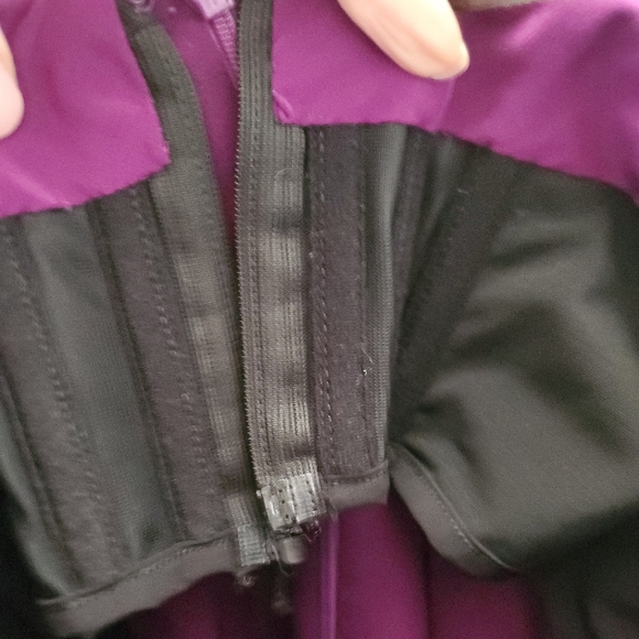 ROBERTO CAVALLI Silk Plum Sequin Corset Dress Size 42 US 6 - Picture 8 of 11